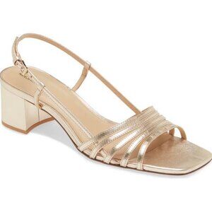 Reformation Eleonora Sling Back Block Heel Sandal